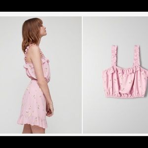 ARITZIA Sunday Best Skirt and Ruffle top